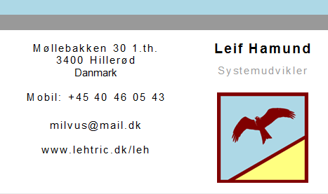LEH Visitkort